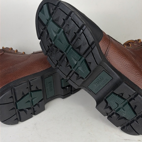 Polo Ralph Lauren Andres 3 brown leather boots size 12 D - Picture 7 of 9